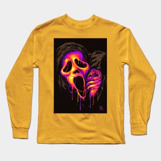 Screaming Halloween Long Sleeve T-Shirt